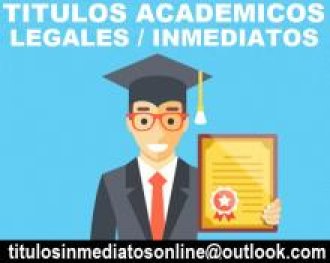 Titulos universitarios legalizados con registro